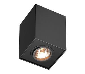 Zuma Line 89200-BK - Bodové svietidlo QUADRO 1xGU10/50W/230V čierna 89200-BK