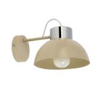Nástenné svietidlo TEDI 1xE27/60W/230V béžová/chróm 3385