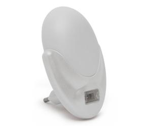 LED Orientačné svietidlo so súmrakovým senzorom do zásuvky LED/1W/230V GL-20252S