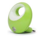 LED Orientačné svietidlo so senzorom do zásuvky LED/1W/230V zelená GL-20275GR