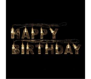 LED Dekoračná reťaz 13xLED/2xAA 2,16m teplá biela GL-56529C