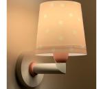 Dalber 82219S - Detské nástenné svietidlo STAR LIGHT 1xE27/60W/230V ružová 82219S