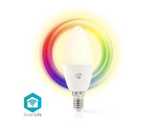 WIFILRC10E14 - LED RGB Stmievateľná žiarovka E14/4,9W/230V Wi-Fi 2700-6500K WIFILRC10E14