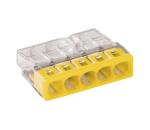 WAGO 2273-205 - Spojovacia krabicová svorka COMPACT 5x2,5 450V žltá 2273-205