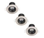 Philips - SADA 3x LED Stmievateľné kúpeľňové svietidlo ABROSA LED/9W/230V IP44 8719514254657