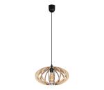 Luster na lanku EARTH 1xE27/60W/230V čierna/béžová 0741