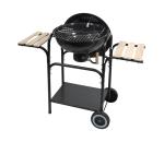 Prenosný gril na drevené uhlie čierna/drevo 13033