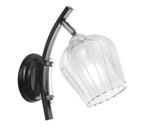 Nástenná lampa PAULA 1xE27/60W/230V čierna KM-1.9/cz