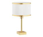 Argon 8029 - Stolná lampa ABBANO 1xE27/15W/230V mosadz/biela 8029