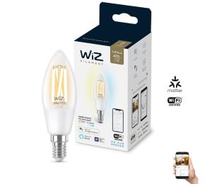 LED Stmievateľná žiarovka C35 E14/4,9W/230V 2700-6500K CRI 90 Wi-Fi - WiZ 8718699787196