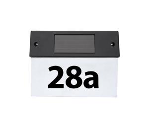 Grundig - LED solárne domové číslo LED/1,2V 600 mAh IP44 8711252176901