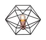 Lucide 80502/01/29 - Stolná lampa OCTAGON 1xE27/40W/230V čierna 80502/01/29