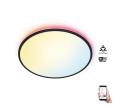 WiZ - LED RGBW Stmievateľné stropné svietidlo RUNE LED/21W/230V čierna Wi-Fi 8719514554290