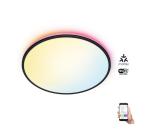 WiZ - LED RGBW Stmievateľné stropné svietidlo RUNE LED/21W/230V čierna Wi-Fi 8719514554290
