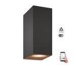 WiZ -LED RGBW Stmievateľné nástenné svietidlo UP&DOWN 2xGU10/4,7W/230V čierna Wi-Fi 8719514554610