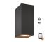 WiZ -LED RGBW Stmievateľné nástenné svietidlo UP&DOWN 2xGU10/4,7W/230V čierna Wi-Fi 8719514554610