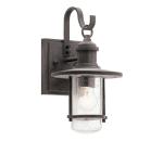 Elstead Kichler - Vonkajšie nástenné svietidlo RIVERWOOD 1xE27/60W/230V IP44 antracit KL-RIVERWOOD2-S