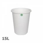 Kinekus Kôš na papier 15L, ECO plast, biely