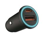Nabíjačka do auta Power Delivery 20W 12-24V/3A USB/C čierna 7744