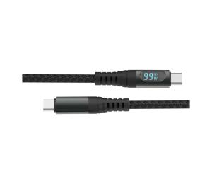 USB-C kábel s LED displejom 100W 1m 7746