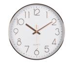 Nástenné hodiny 1xAA 29 cm biela/rose gold 15008662