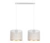 HEXE Luster na lanku ALDO 2xE27/60W/230V biela 0032