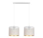 HEXE Luster na lanku ALDO 2xE27/60W/230V biela 0032