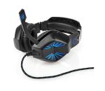 GHST250BK - LED Herné slúchadlá s mikrofónom čierna/modrá GHST250BK