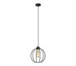 Luster na lanku STARLIGHT 1xE27/15W/230V čierna/zlatá W-KM 1399L/1 BK+GO