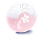 Infantino - Detská lampička s projektorom 3xAA ružová 004908-00INF