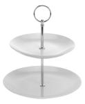 Kinekus Podnos na koláče porcelánový 2-poschodia etažérka