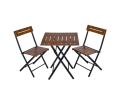 Balkónový set drevo/kov 379VLV1504