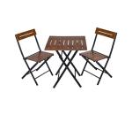 Balkónový set drevo/kov 379VLV1504