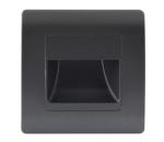 Emithor  - LED Schodiskové svietidlo STEP LIGHT LED/1W/230V 4000K čierna