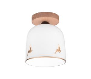 KolarzA1352.11.Au.100-Prisadený luster NONNA 1xE27/60W/230V jelene dub/biela/zlatá A1352.11.Au.100