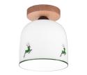 KolarzA1352.11.G.100-Prisadený luster NONNA 1xE27/60W/230V jelene dub/biela/zelená A1352.11.G.100
