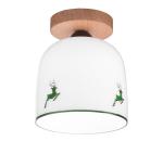 KolarzA1352.11.G.100-Prisadený luster NONNA 1xE27/60W/230V jelene dub/biela/zelená A1352.11.G.100