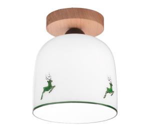 KolarzA1352.11.G.100-Prisadený luster NONNA 1xE27/60W/230V jelene dub/biela/zelená A1352.11.G.100