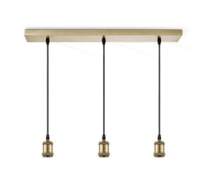 Home Sweet Home Napájací kábel VINTAGE 3xE27/40W/230V mosadz 8718808106450