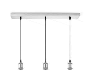 Home Sweet Home Napájací kábel VINTAGE 3xE27/40W/230V matný chróm 8718808106467