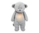 Moonie - Uspávačik s melódiou a svetlom medvedík silver 8609MOO