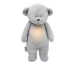 Moonie - Uspávačik s melódiou a svetlom medvedík silver 8609MOO