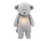 Moonie - Uspávačik s melódiou a svetlom medvedík silver 8609MOO