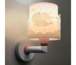 Dalber 61179S - Detské nástenné svietidlo WHALE DREAMS 1xE27/15W/230V ružová 61179S