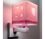 Dalber 63239S - Detské nástenné svietidlo MOONLIGHT 1xE27/15W/230V ružová 63239S