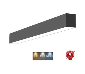 Sinclair LSM 24-40CCT - LED Stropné svietidlo LSM LED/40W/230V 120 cm čierna LSM 24-40CCT
