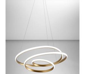 Gea Luce DIVA S P ORO - LED Stmievateľný luster na lanku DIVA LED/43W/230V zlatá DIVA S/P ORO