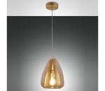 Fabas Luce 3673-40-125 - Luster na lanku BRITTON 1xE27/40W/230V zlatá 3673-40-125