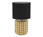 Globo 21626 - Stolná lampa VALENTINO 1xE14/40W/230V čierna/zlatá 21626