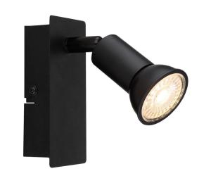 Globo 57998-1 - Nástenné bodové svietidlo DREW 1xGU10/35W/230V čierna 57998-1